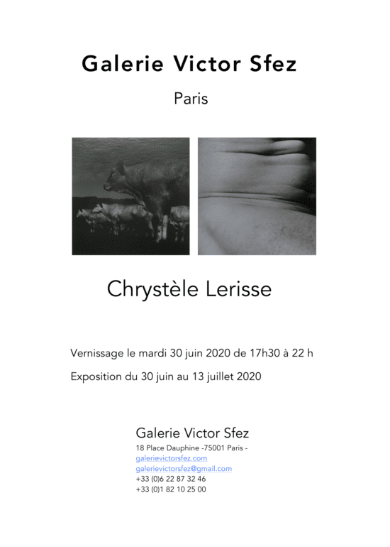 carton invitation Galerie Victor Sfez Chrystèle Lerisse